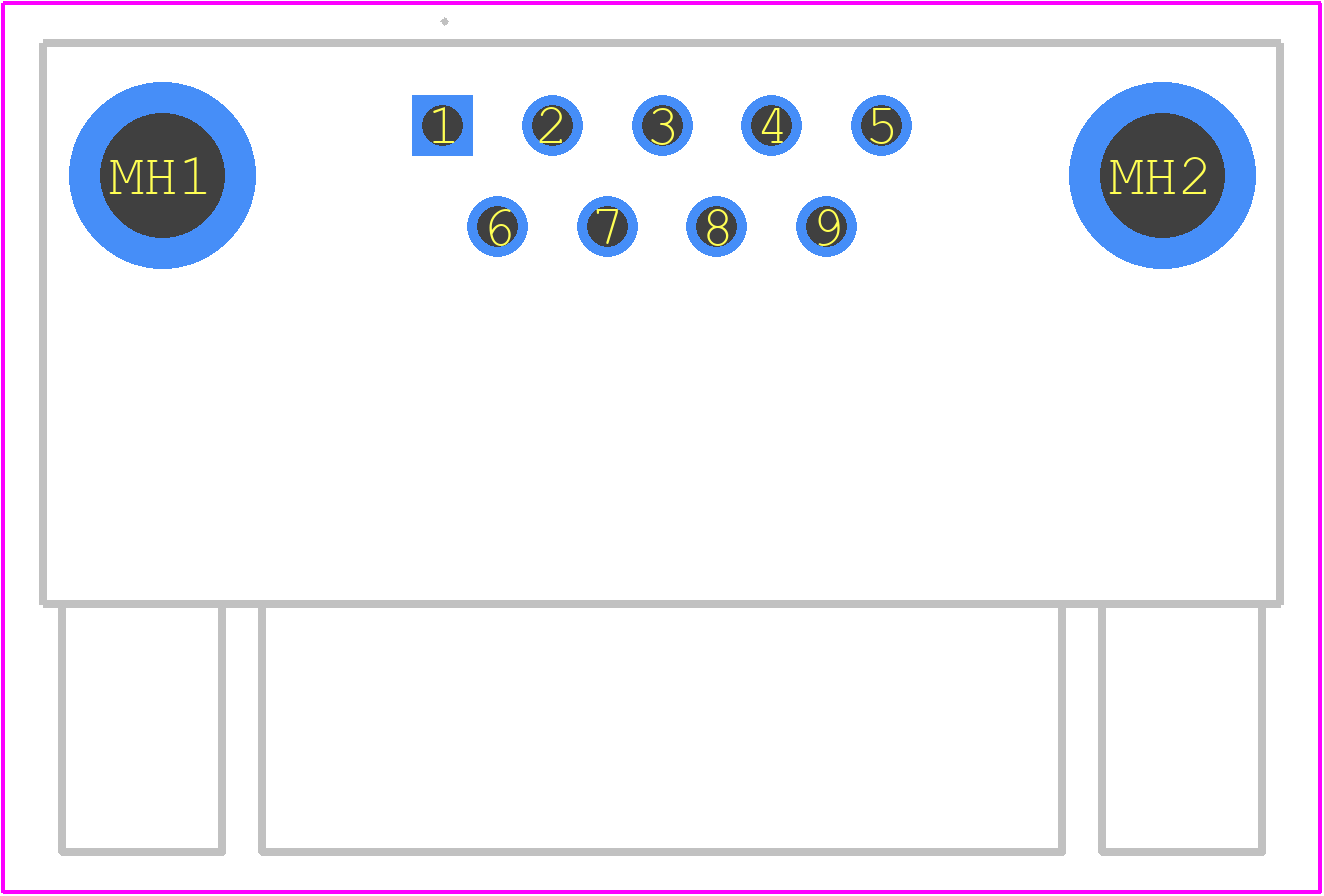 09661626817 - HARTING PCB footprint - Other - Other - 09661626817-2