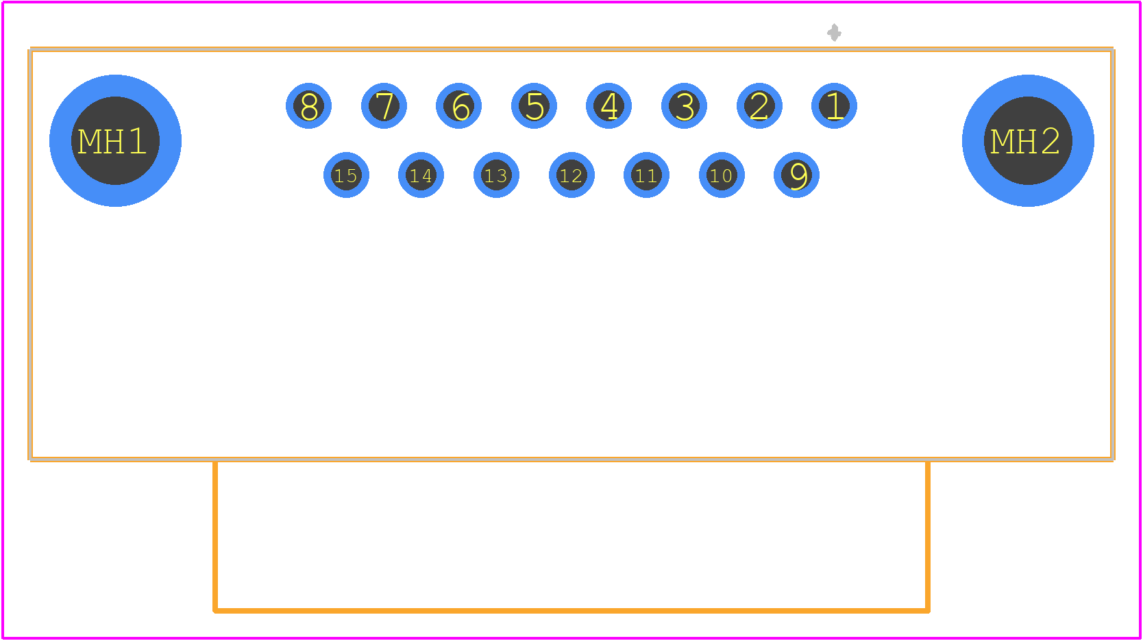 09662127601 - HARTING PCB footprint - Other - Other - 09662127601-1