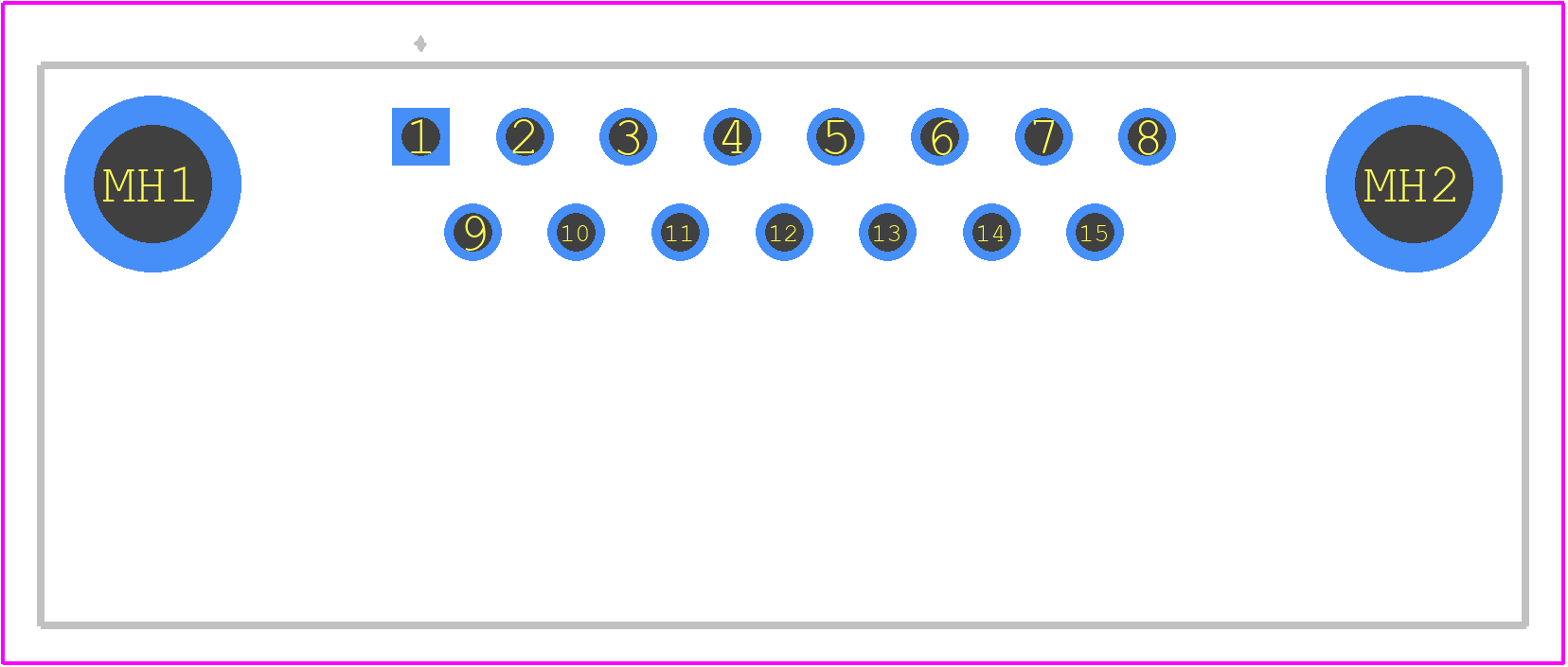 09662227803 - HARTING PCB footprint - Other - Other - 09662227803-2