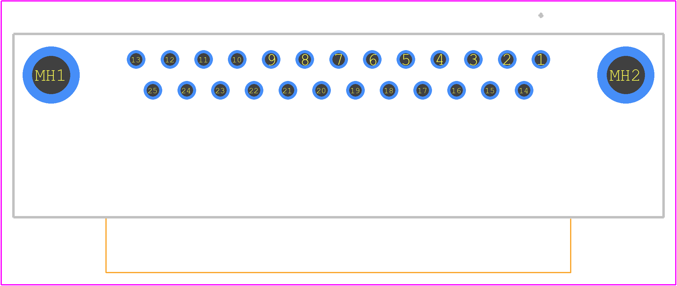 09663127601 - HARTING PCB footprint - Other - Other - 09663127601-3