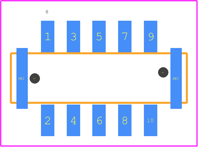 14010513101000 - HARTING PCB footprint - Other - Other - 14010513101000-3