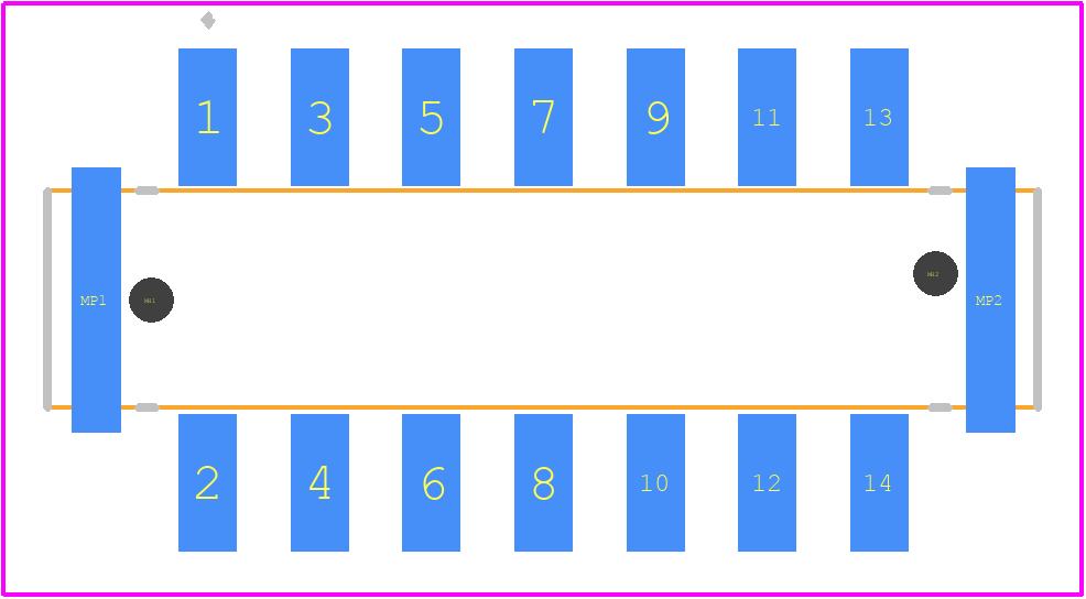 14010713101000 - HARTING PCB footprint - Other - Other - 14010713101000