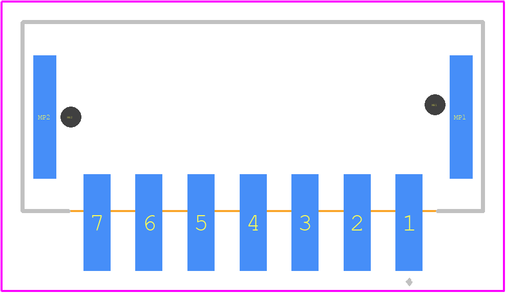 14010713102000 - HARTING PCB footprint - Other - Other - 14010713102000