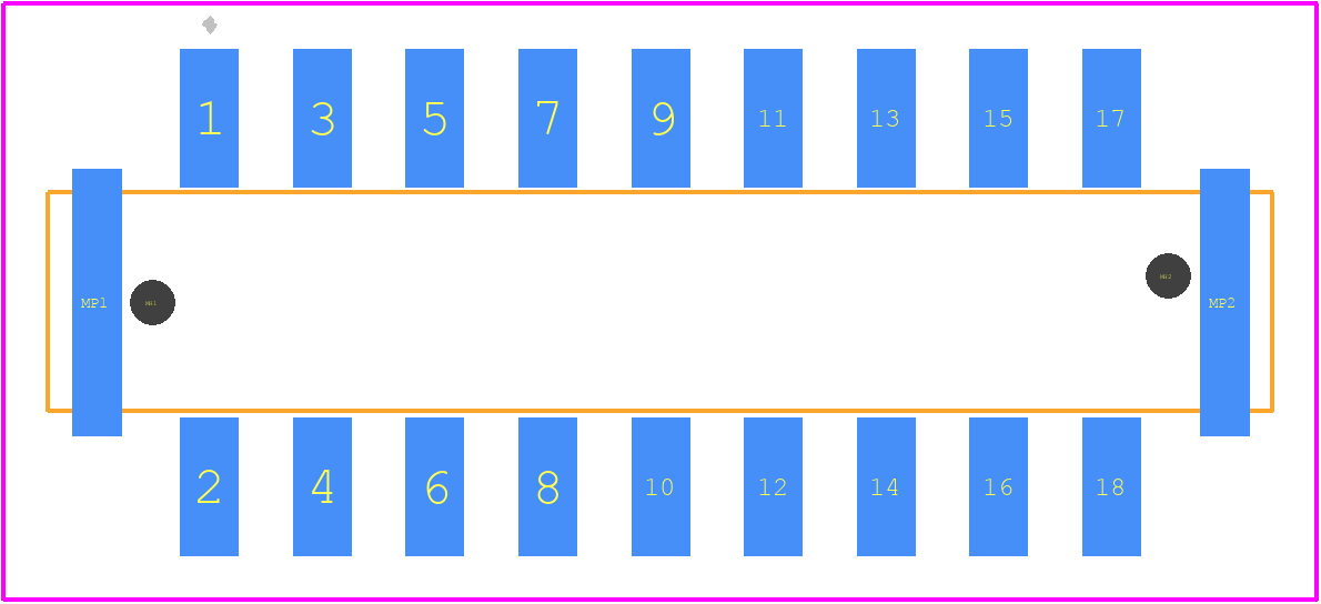 14010913101000 - HARTING PCB footprint - Other - Other - 14010913101000