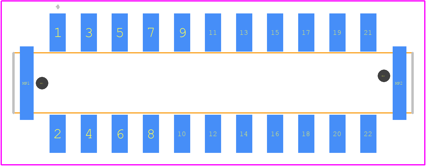 14011113101000 - HARTING PCB footprint - Other - Other - 14011113101000