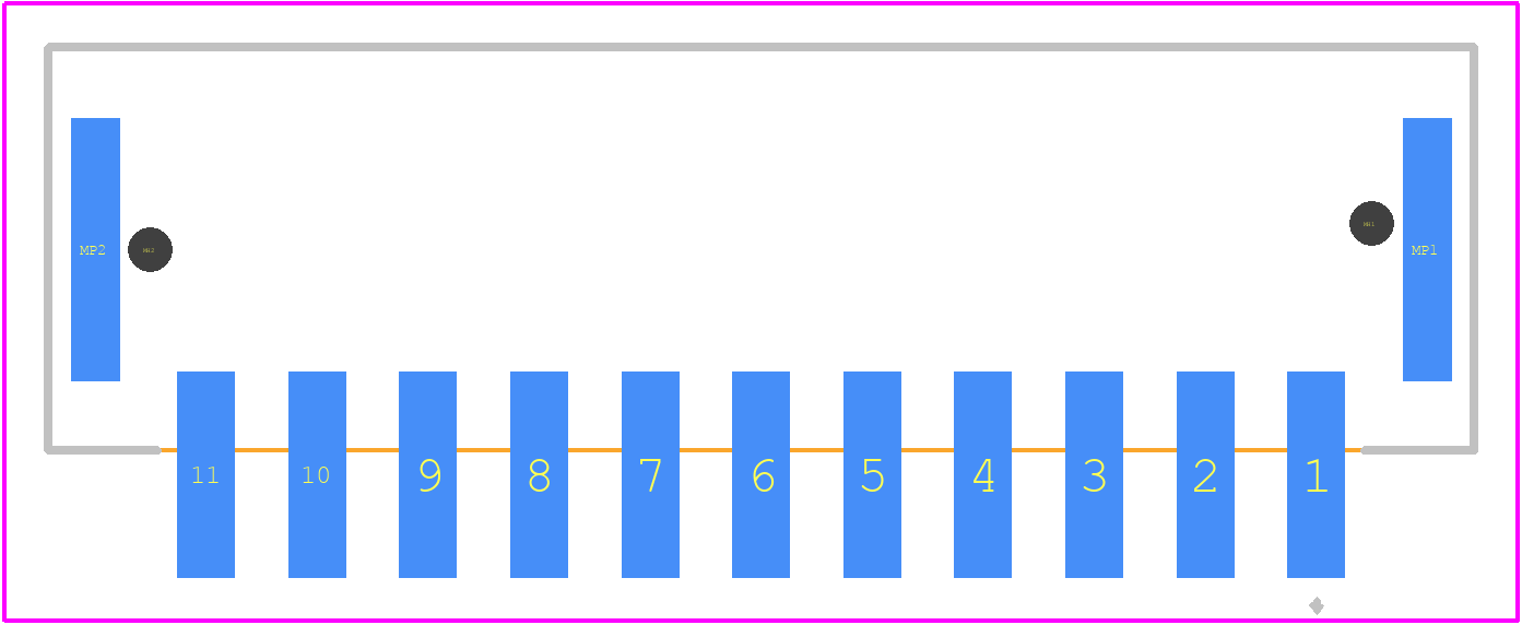 14011113102000 - HARTING PCB footprint - Other - Other - 14011113102000