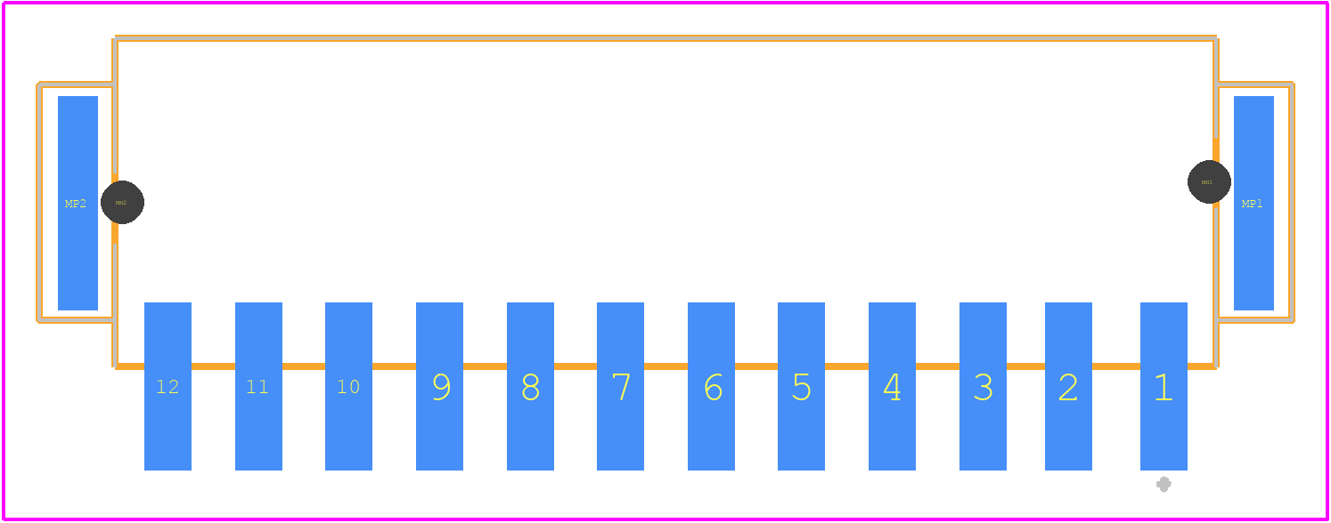 14011213102000 - HARTING PCB footprint - Other - Other - 14011213102000