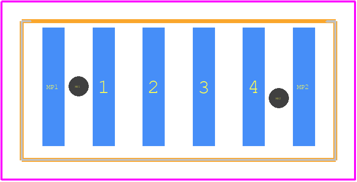 14110413001000 - HARTING PCB footprint - Other - Other - 14110413001000-2