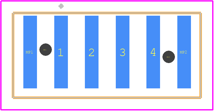14110413002000 - HARTING PCB footprint - Other - Other - 14110413002000-3