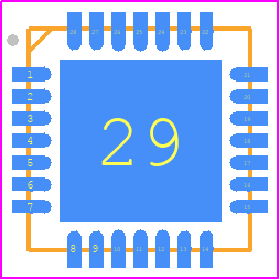 MGA-43228-BLKG - Avago Technologies PCB footprint - Quad Flat No-Lead - Quad Flat No-Lead - QFN 5.0 x 5.0 x 0.85mm3