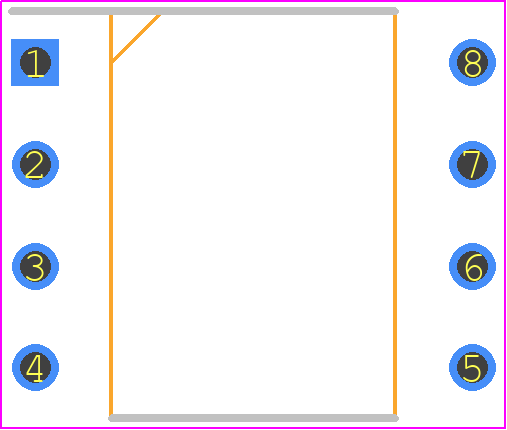 24C02C-E/P - Microchip PCB footprint - Dual-In-Line Packages - Dual-In-Line Packages - 24C02C-E/P