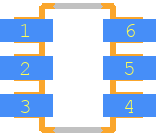 25AA020AT-I/OT - Microchip PCB footprint - Other - Other - SOT95P270X145-6N