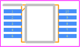 EMC1701-2-AIZL-TR - Microchip PCB footprint - Small Outline Packages - Small Outline Packages - 10-Pin MSOP