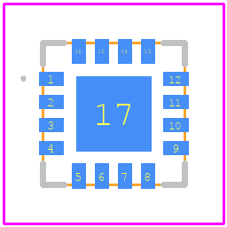EMC2103-2-AP-TR - Microchip PCB footprint - Other - Other - 16-Pin QFN 4mm x 4mm Package