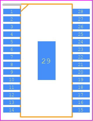 ST7540 - STMicroelectronics PCB footprint - Small Outline Packages - Small Outline Packages - ST7540