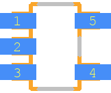 MCP1320T-46LE/OT - Microchip PCB footprint - Other - Other - SOT95P270X145-5N