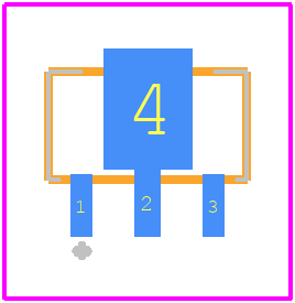 MCP1703T-3002E/MB - Microchip PCB footprint - Other - Other - 3-Lead Plastic Small Outline Transistor Header (MB) [SOT-89]