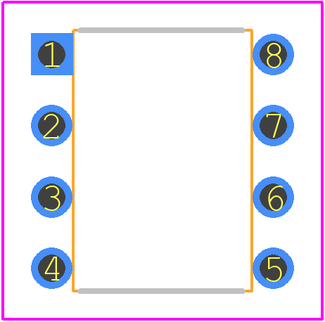 MCP4132-104E/P - Microchip PCB footprint - Other - Other - 8-Lead PDIP - 300 mil