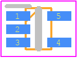 MCP6546UT-I/LT - Microchip PCB footprint - SOT23 (5-Pin) - SOT23 (5-Pin) - 5-Lead Plastic Small Outline Transistor (LT)[SC70]