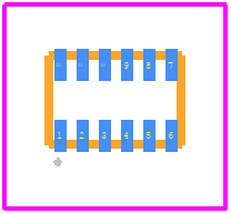 STCD1040RDM6F - STMicroelectronics PCB footprint - Other - Other - TDFN12 (2 x 3 mm)