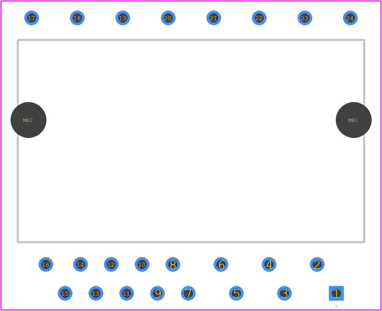 IKCM15H60GA - Infineon PCB footprint - Other - Other - 36mm x 21mm x 5.6mm