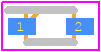 VESD33C1-02VHG3-08 - Vishay PCB footprint - Small Outline Diode Flat Lead - Small Outline Diode Flat Lead - SOD-523_2021-1