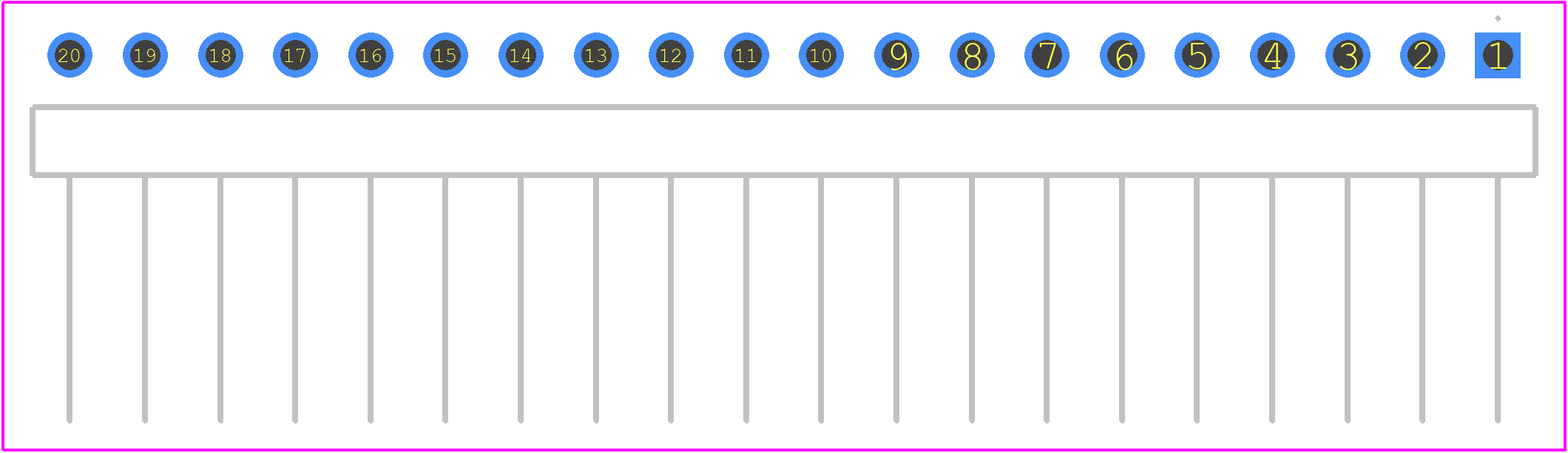 22-28-8201 - Molex PCB footprint - Other - Other - 22-28-8201-1