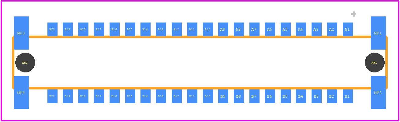 354065 - TE Connectivity PCB footprint - Other - Other - 354065-1