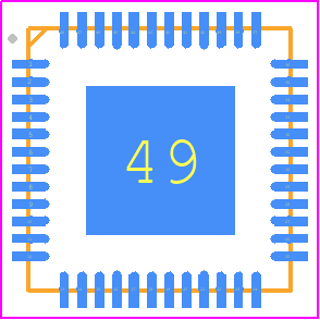 VSC8530XMW-05 - Microsemi Corporation PCB footprint - Quad Flat No-Lead - Quad Flat No-Lead - QFN-48