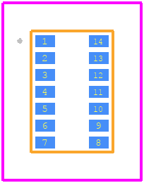 MAXM86161EFD+T - Analog Devices PCB footprint - Other - Other - 14-LGA_CAV-4.3x2.9x1.4_2023-1