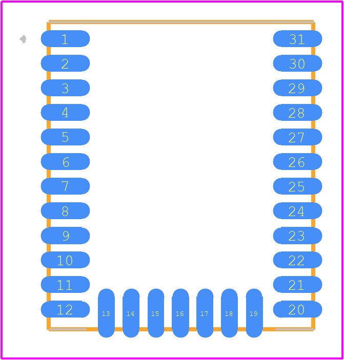 BGM210P032JIA2 - Silicon Labs PCB footprint - Other - Other - BGM210P032JIA2-1