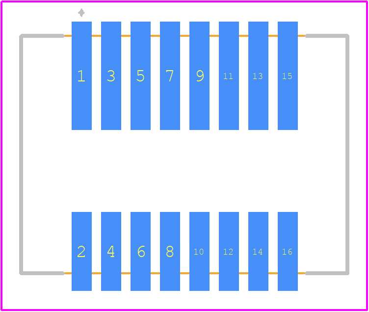 201645-0160 - Molex PCB footprint - Other - Other - 201645-0160-1_