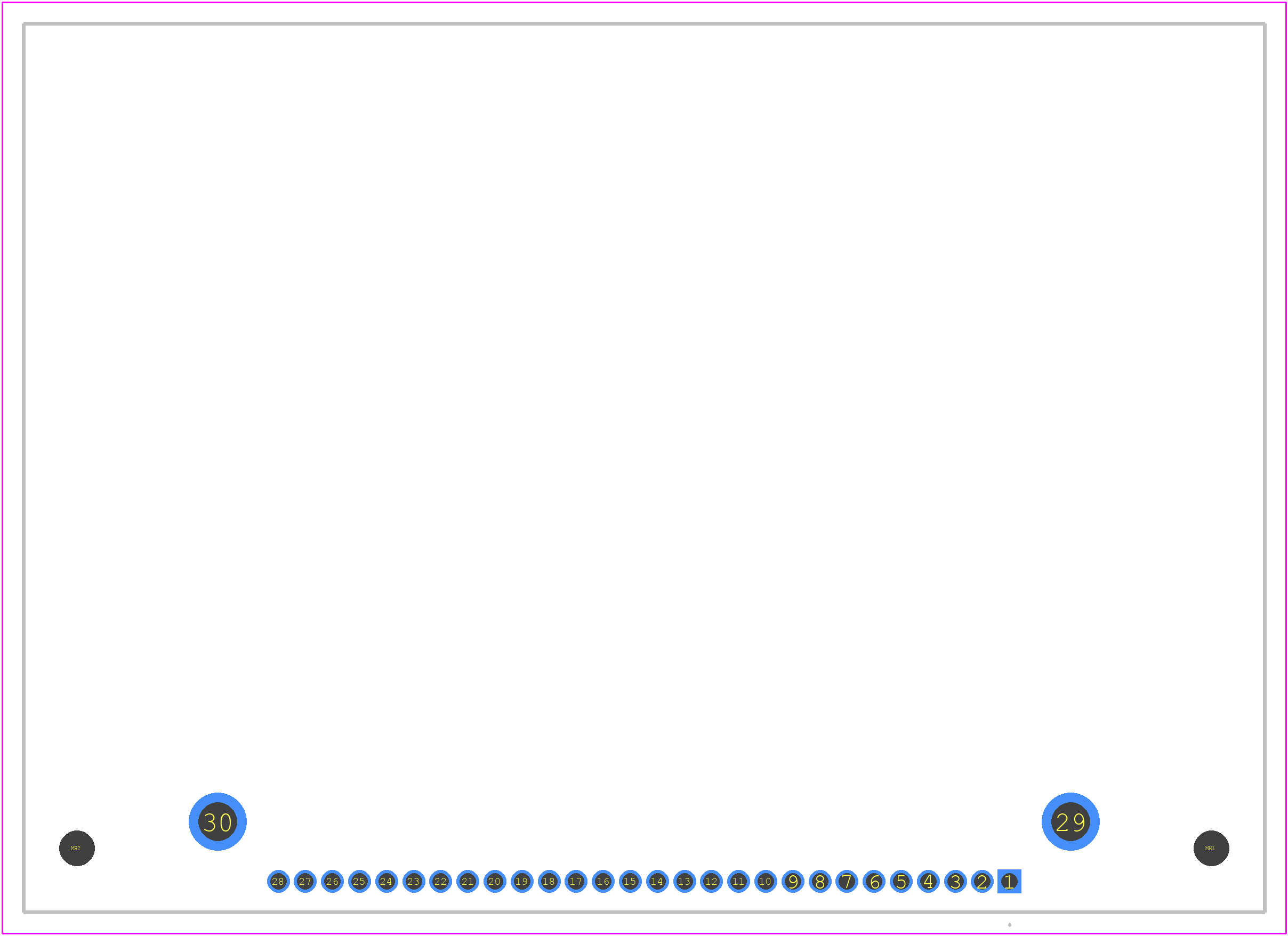 64128KFCBW-3 - Displaytech PCB footprint - Other - Other - 64128KFCBW-3-3