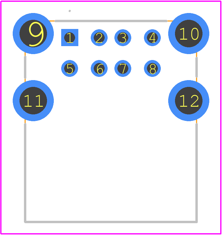 USB-A-D-RA-HT-T/R - Adam Tech PCB footprint - Other - Other - USB-A-D-RA-HT-T/R-2