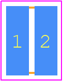 ERJ-D2CJR068V - Panasonic PCB footprint - Resistor Chip - Resistor Chip - ERJD2