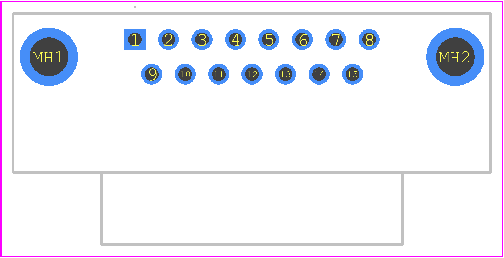 1218441-2 - TE Connectivity PCB footprint - Other - Other - 1218441-2-3