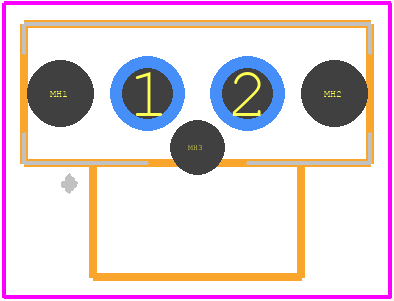 105311-1302 - Molex PCB footprint - Other - Other - 105311-1302-3