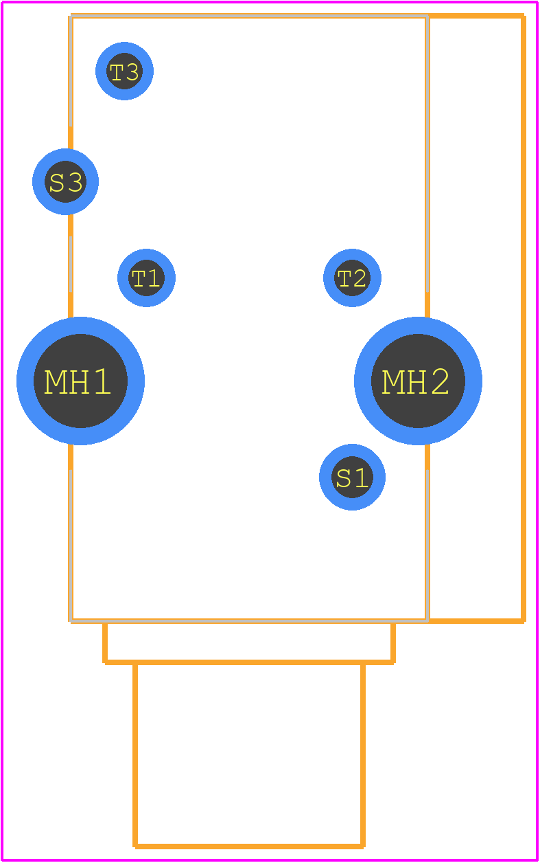 PJRAS1X3S01 - Switchcraft PCB footprint - Other - Other - PJRAS1X3S01-1