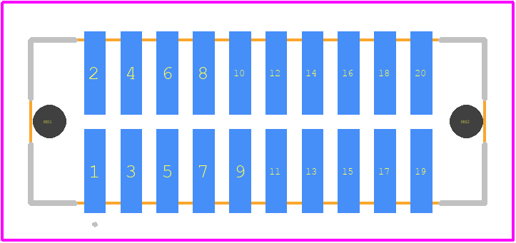 TFC-110-02-F-D-LC - SAMTEC PCB footprint - Other - Other - TFC-110-02-F-D-LC-3
