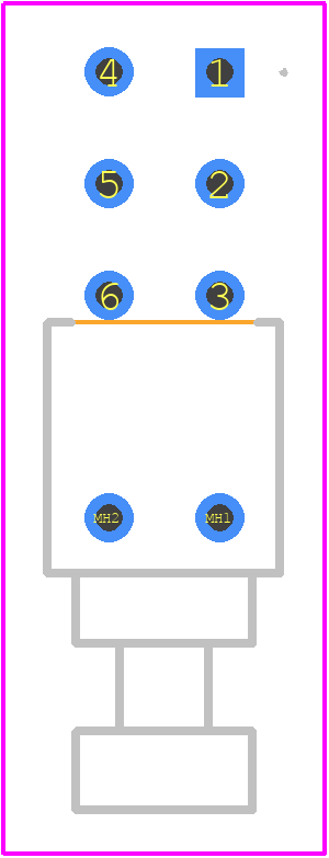 GB25AV-XA - NKK Switches PCB footprint - Other - Other - GB25AV-XA-2