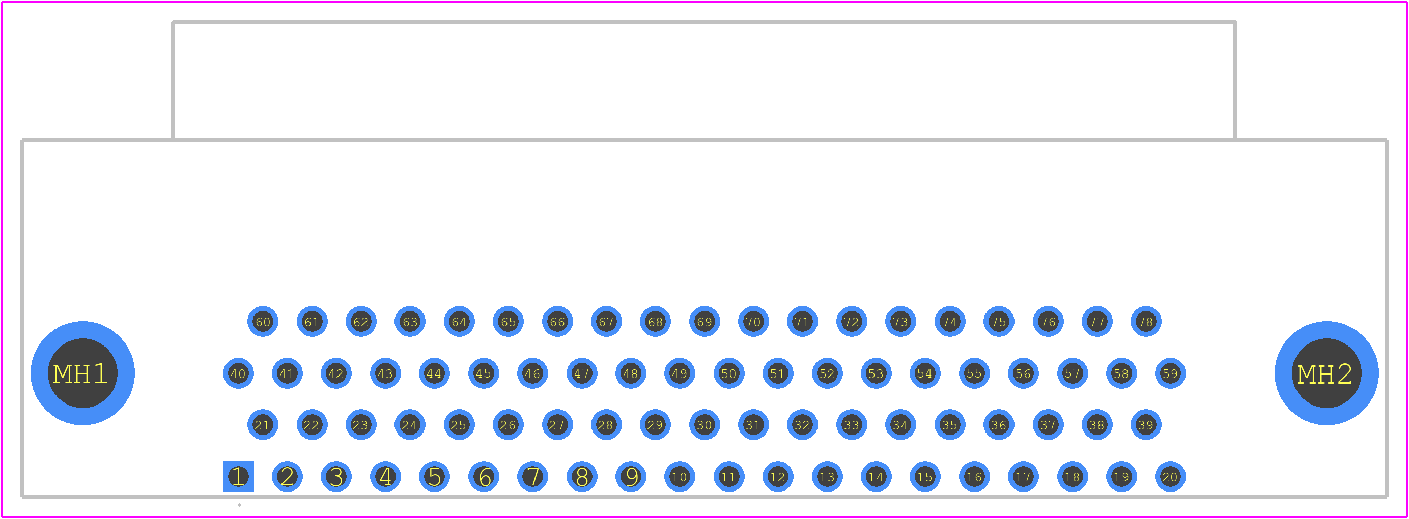 09565525612 - HARTING PCB footprint - Other - Other - 09565525612-2