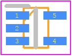 MIC5366-2.8YC5-TR - Microchip PCB footprint - SOT23 (5-Pin) - SOT23 (5-Pin) - 5-Pin SC-70 (C5)