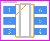 ADA4897-1ARJZ-R2 - Analog Devices PCB footprint - Small Outline Packages - Small Outline Packages - RJ-6