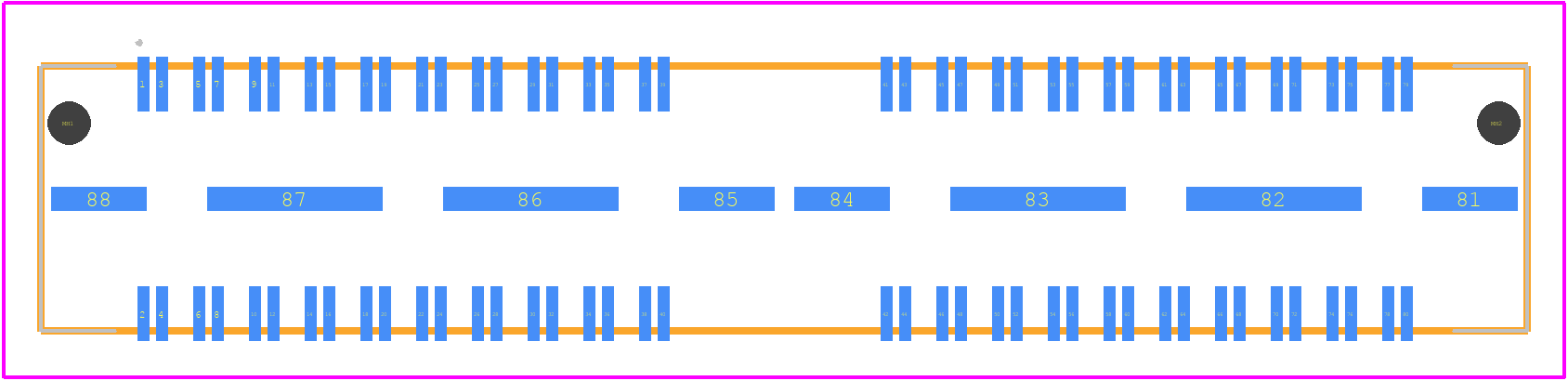 QTH-040-07-H-D-DP-A - SAMTEC PCB footprint - Other - Other - QTH-040-05-F-D-DP-A-3