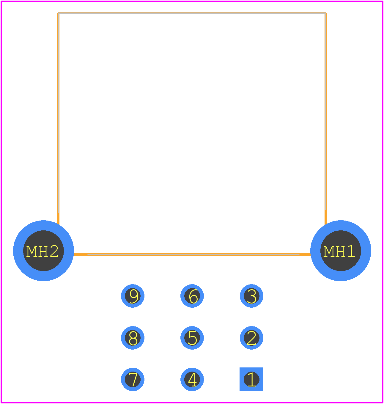6-966140-4 - TE Connectivity PCB footprint - Other - Other - 6-966140-4-1