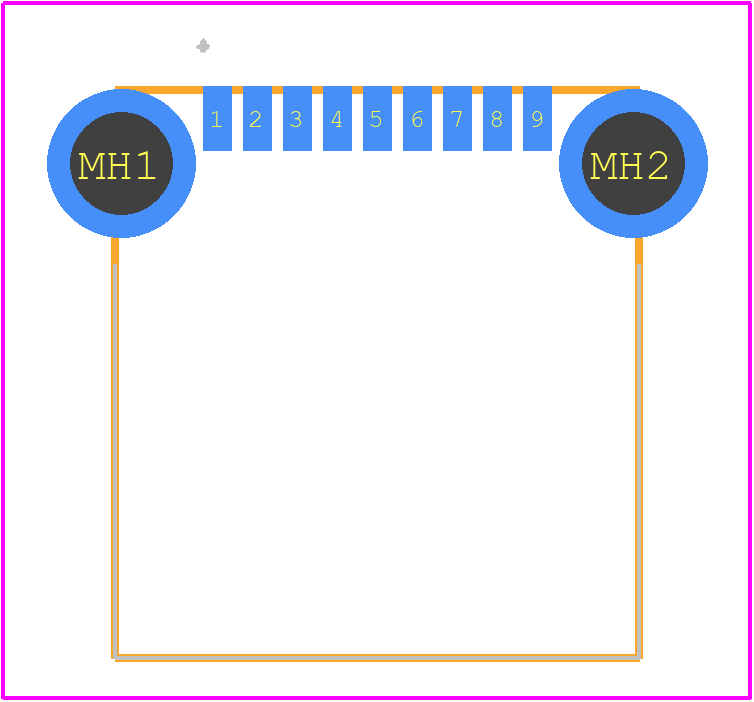 C381140 - XKB Connectivity PCB footprint - Other - Other - C381140-1