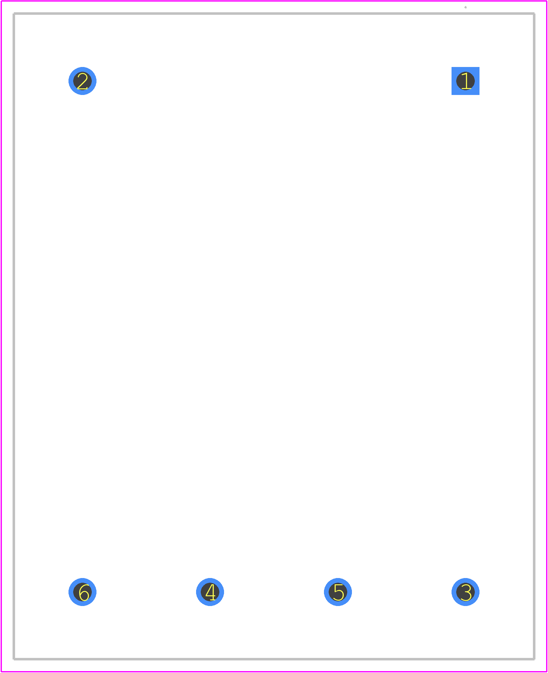 227R - Hammond Manufacturing PCB footprint - Other - Other - 227R-6