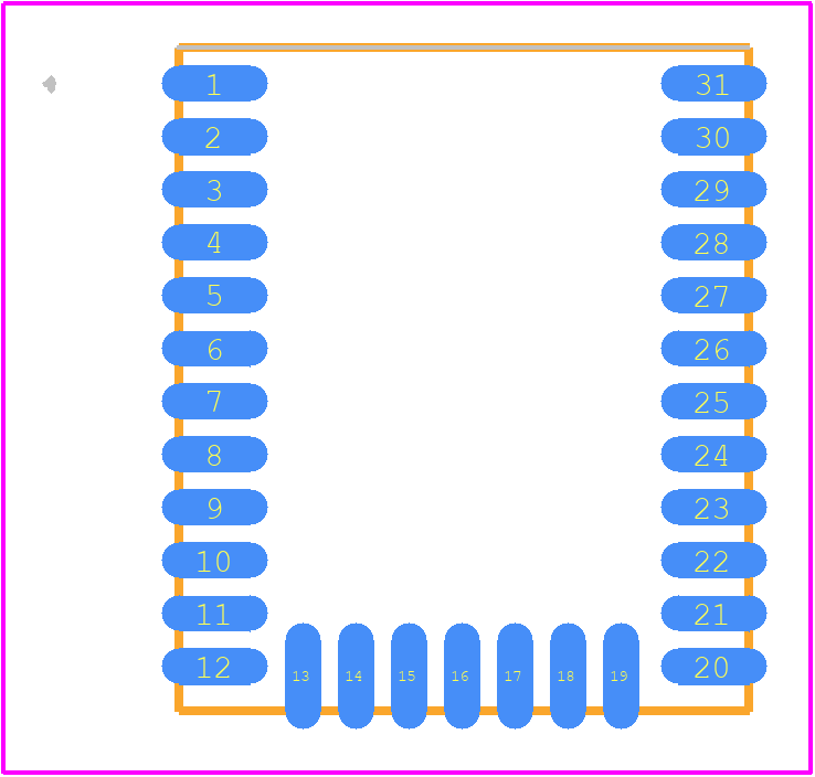 MGM210P032JIA2 - Silicon Labs PCB footprint - Other - Other - MGM210P032JIA2-2