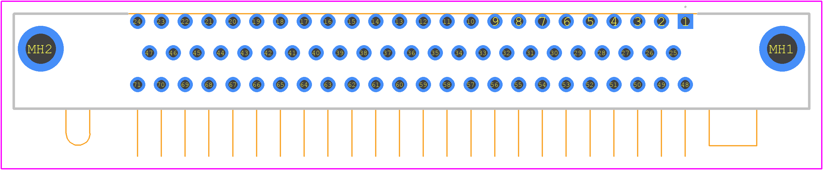 RM352-071-321-5500 - Molex PCB footprint - Other - Other - RM352-071-321-5500-7