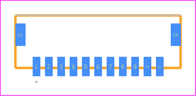 T1M-11-F-SV-L-P - SAMTEC PCB footprint - Other - Other - T1M-11-X-SV-L-Y